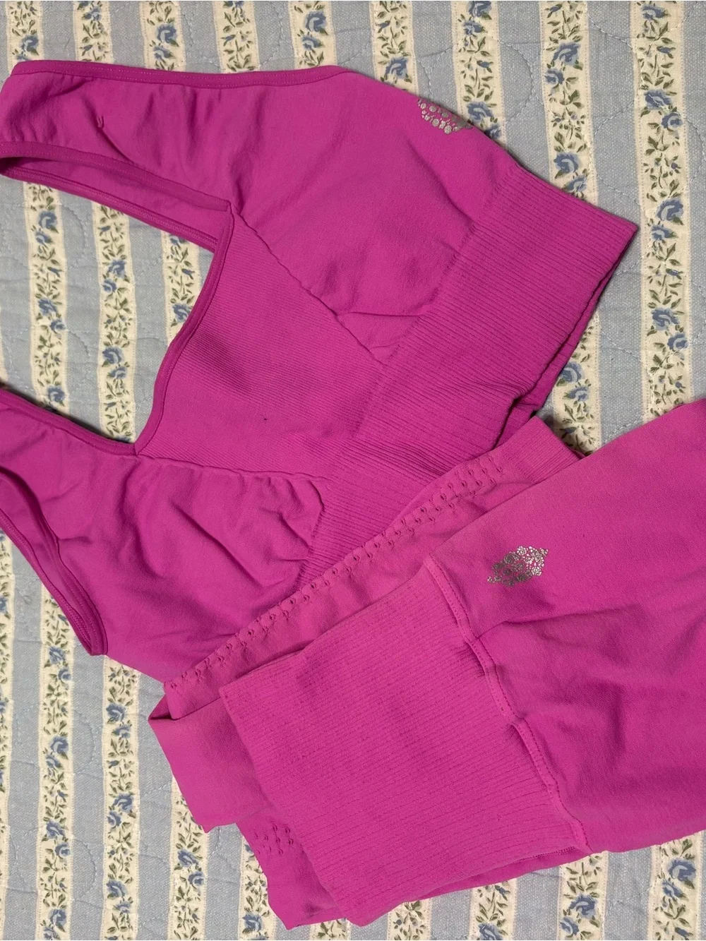 Free People Movement Hot Pink set